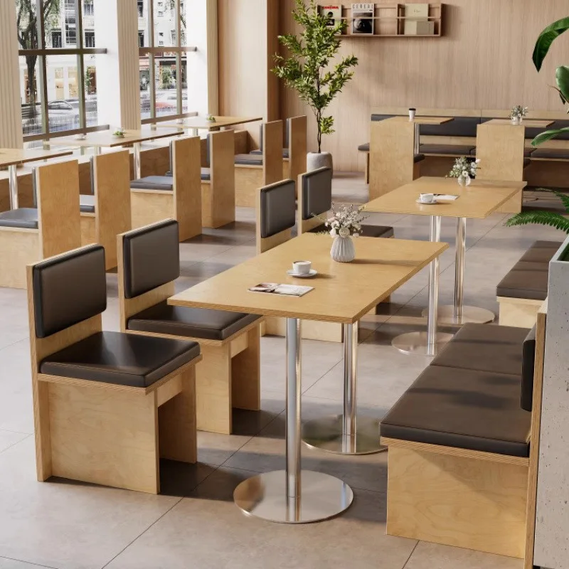 

Korean cafe tables and chairs Internet celebrity restaurant cake dessert bakery Ocean plate table Commercial booth sofa