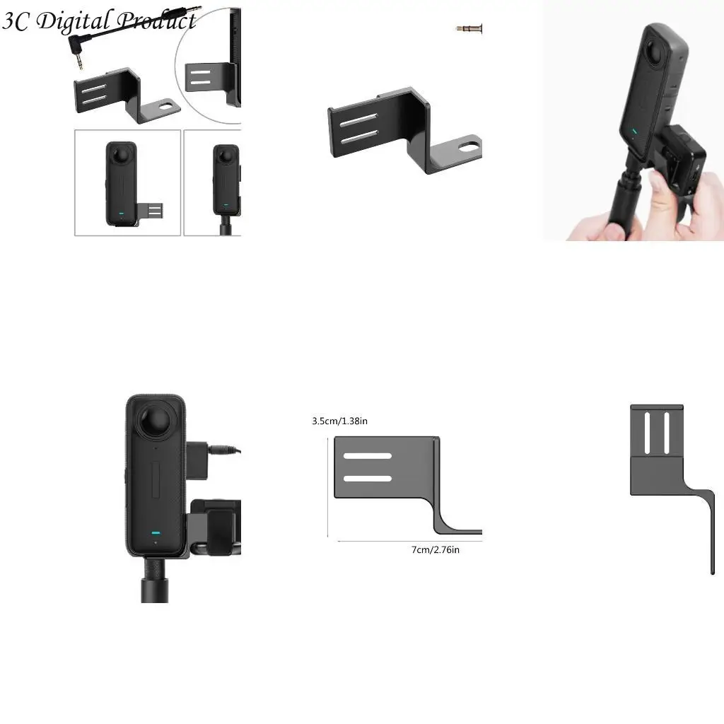 카메라 마운트 커넥트 마이크 LED 패널 1/4 "삼각대 마운트 익스텐더 Q84A 카메라 콜드 슈 확장 브래킷