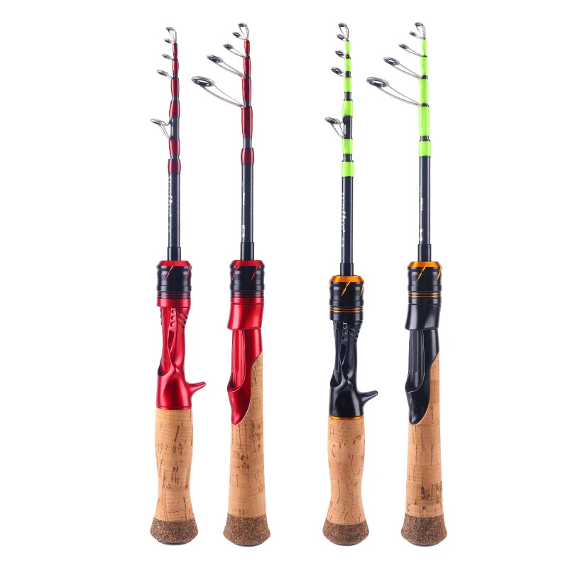 

WEIHE 1.5m 1.68m Shuiyan portable carbon fishing rod telescopic fishing rods for small lure use spinning casting rod pesca