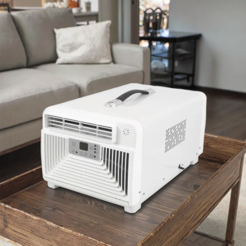 

Portable 2300BTU Mini Car Air Conditioner for RV Camping Tent Use 110V/220V Energy Efficient Class a Durable Plastic