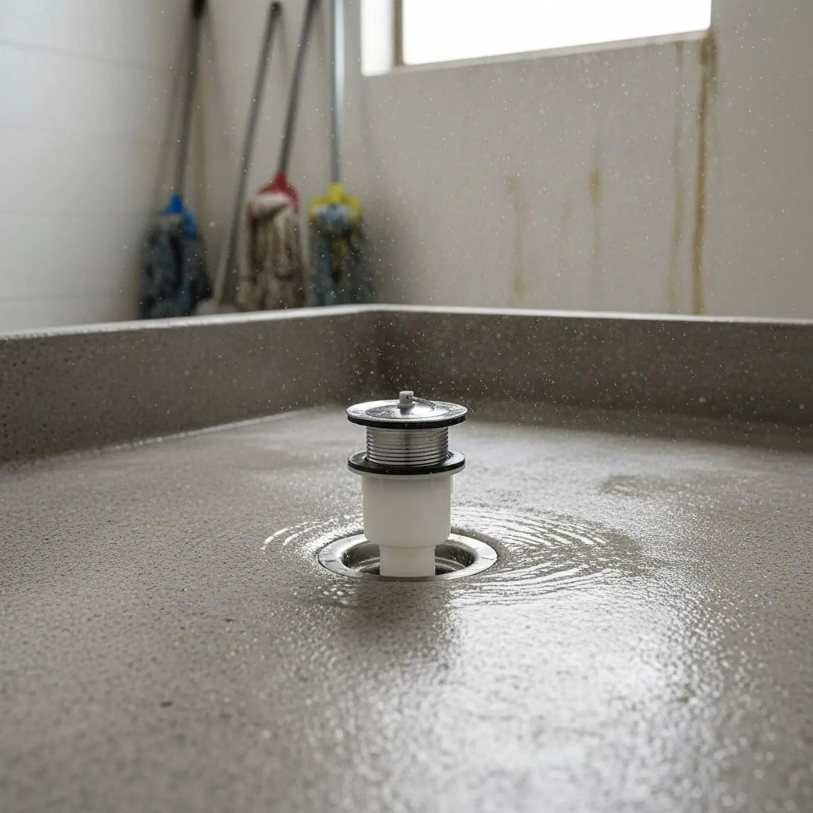 モップシンク排水キット-防錆洗濯槽排水パイプセット-モップシンク-長持ちするフレキシブルベンドパイプ-取り付け簡単