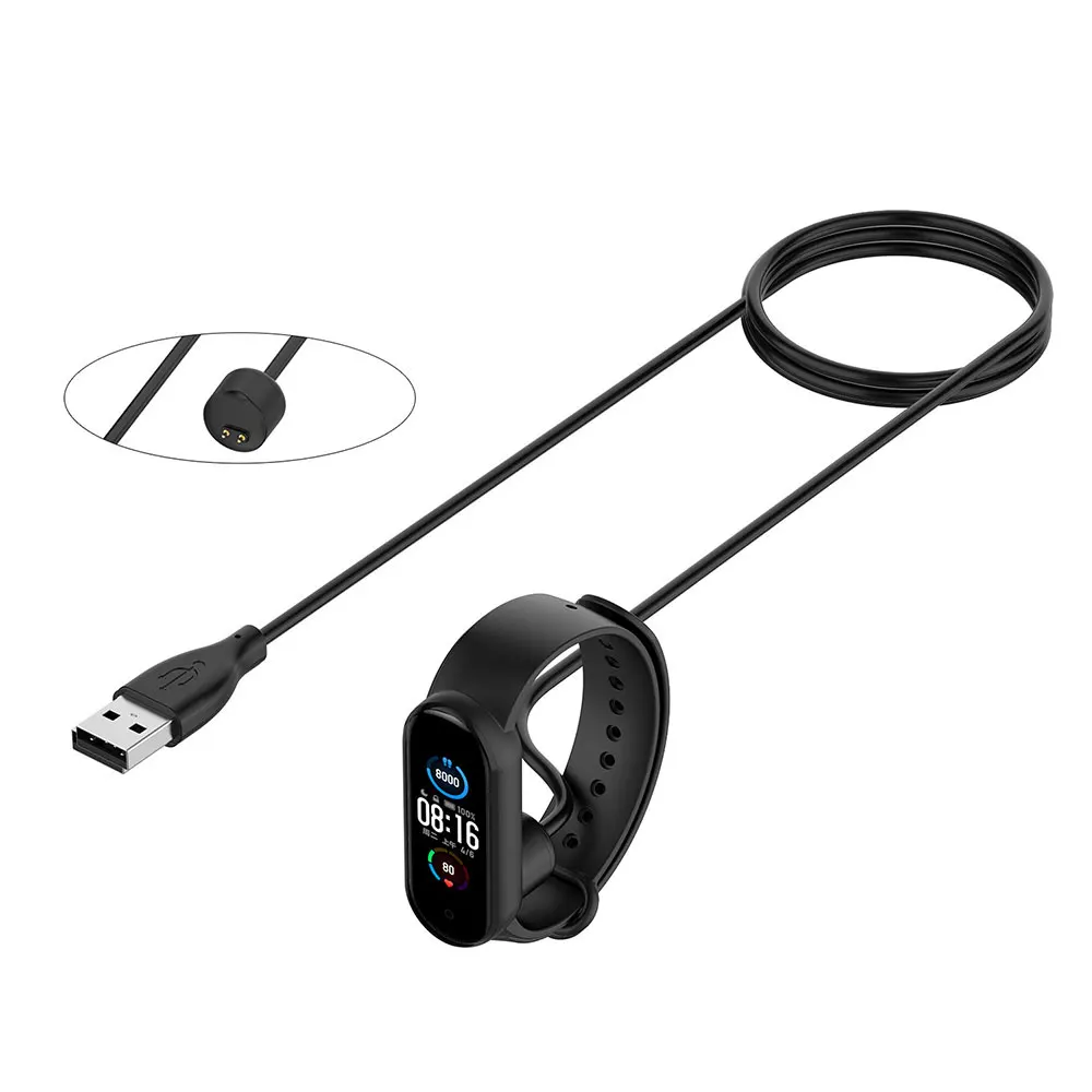 50 см USB-кабель для быстрой зарядки для Xiaomi Mi Band 5 6 Band5 Band6 магнитное зарядное устройство адаптер для умных часов провод шнур