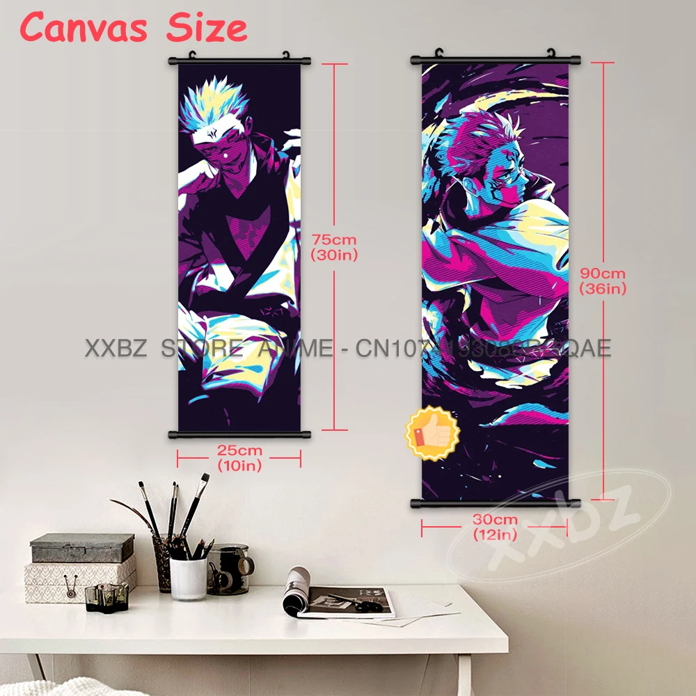 Jujutsu Kaisen Anime Poster Gojo Satoru druckt Wohnkultur Leinwand Malerei Wand kunst moderne itadori Yuji Bilder für Wohnzimmer – Detail 5