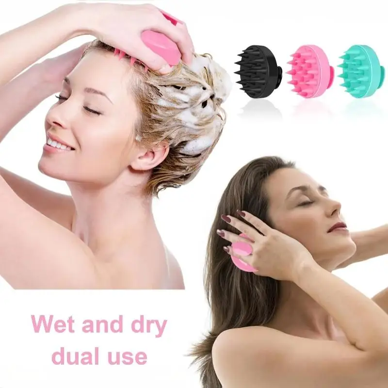 【WA】Shampoo Brush Body Massage Brush Bath Shower Brush Salon Hairdressing Tool Scalp Massage Comb Hair Washing Comb