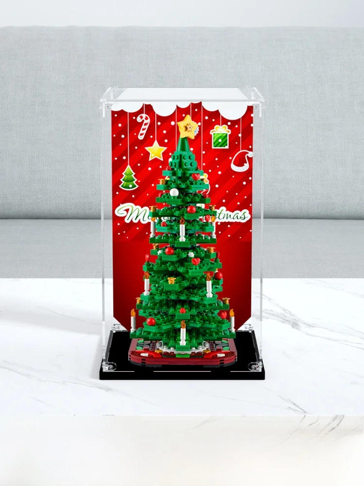 

Акриловый пылезащитный бокс 40573 для хранения и демонстрации моделей конструкторов «Рождественская елка» с прозрачной крышкой-органайзером