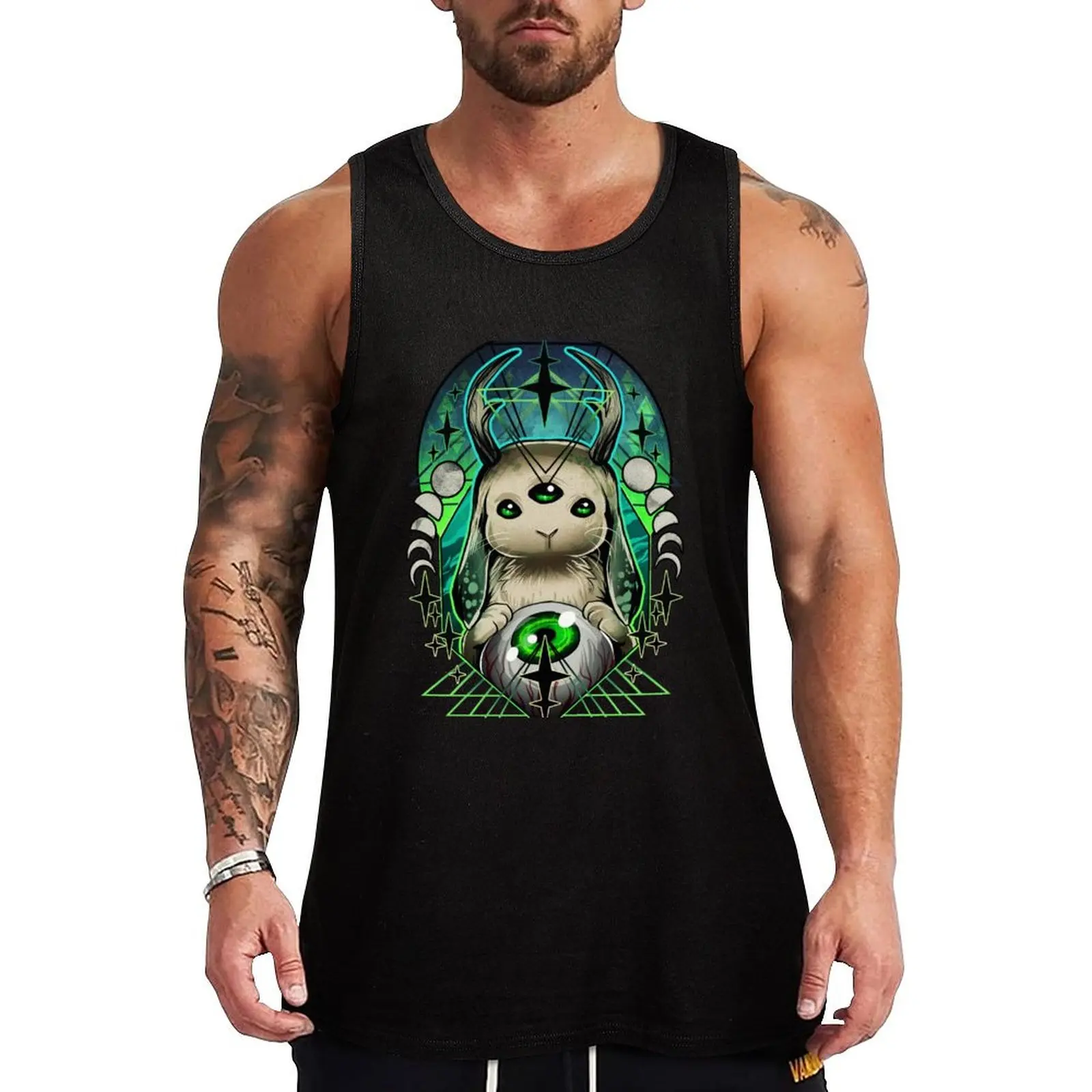 

Space Bunny Tank Top plain t-shirt Sports shirt man