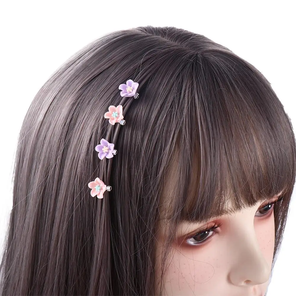 Sweet 10pcs/set  Hair Accessories Girl Korean style Soft Ceramics Small Hairpins Flower Hair Clips Hair Claws