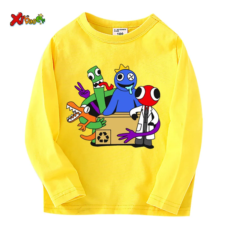 Kids Long Sleeve T Shirts T-shirt Boys Girls Autumn Clothes Boys T-shirts Anime Clothing  Kids Clothes T Shirt for Boy 4 6 Years