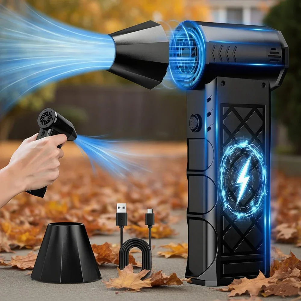 

Turbo jet fan Violent Fan Powerful Air Blower Vacuum Dust Cleaner Charging Strong Winds Brushless Turbo Jet Blower ﻿air blower