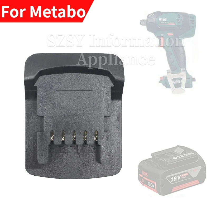 Battery Adapter Compatible For Bosch 18v Bat Series Battery Converted To Compatible For Metabo 18v Lithium Battery Power Tool