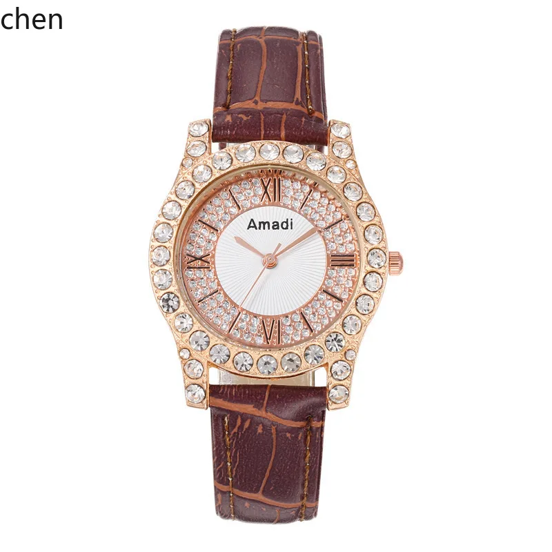 

ZZ new diamond-encrusted women's simple fashion versatile fashion watch student quartz watch