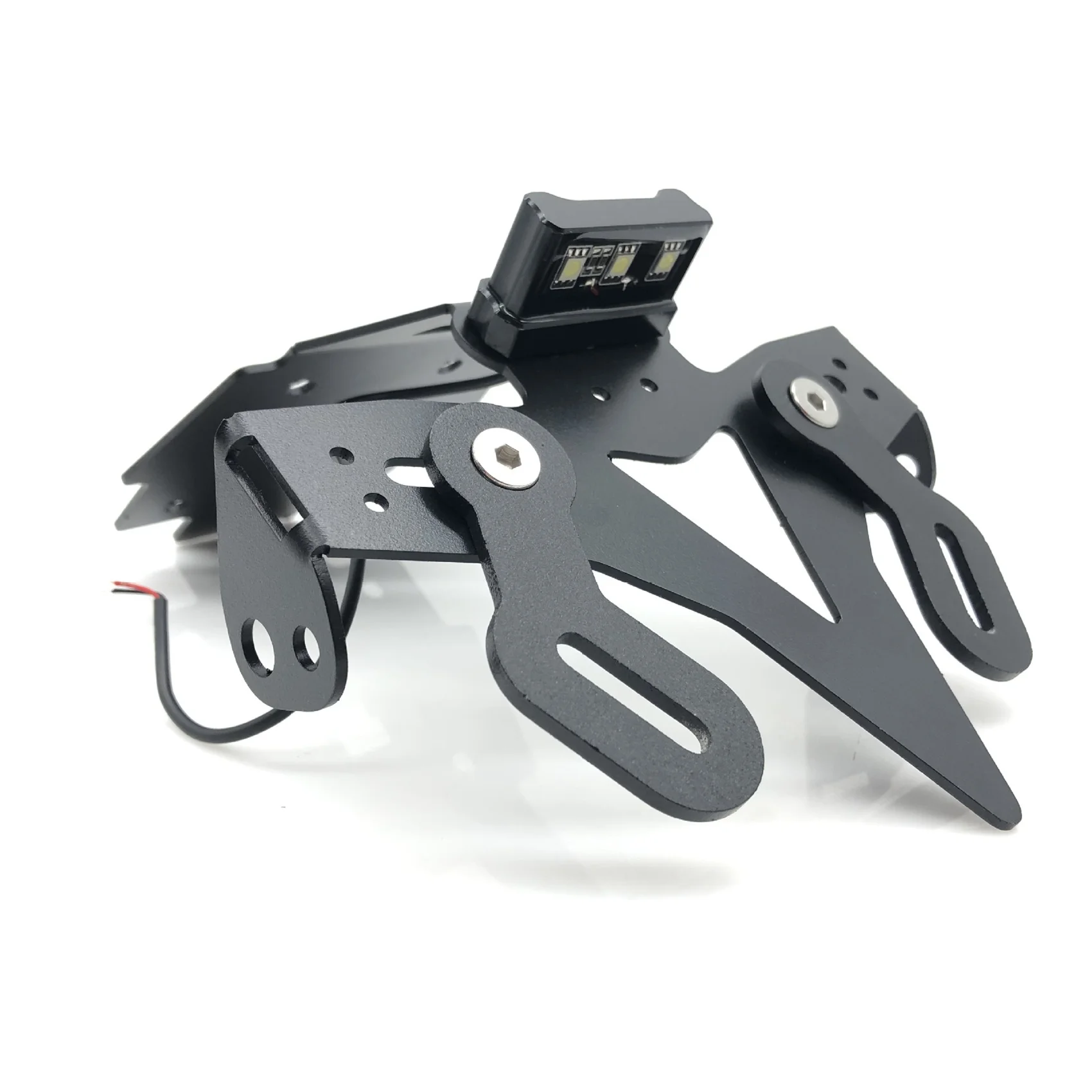 For SUZUKI GSXS750 2017-2019 GSXS1000/F 2015-2019 Motorcycle License Plate Holder Frame Tail Tidy with LED Light