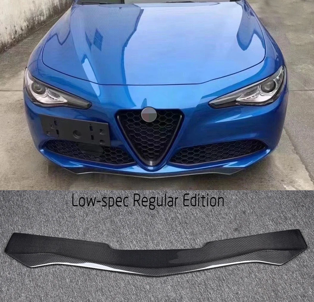 Car Front Bumper Diffuser Carbon Fiber Spoiler for Alfa Romeo Giulia Sedan Standard/Sport 2016-2023