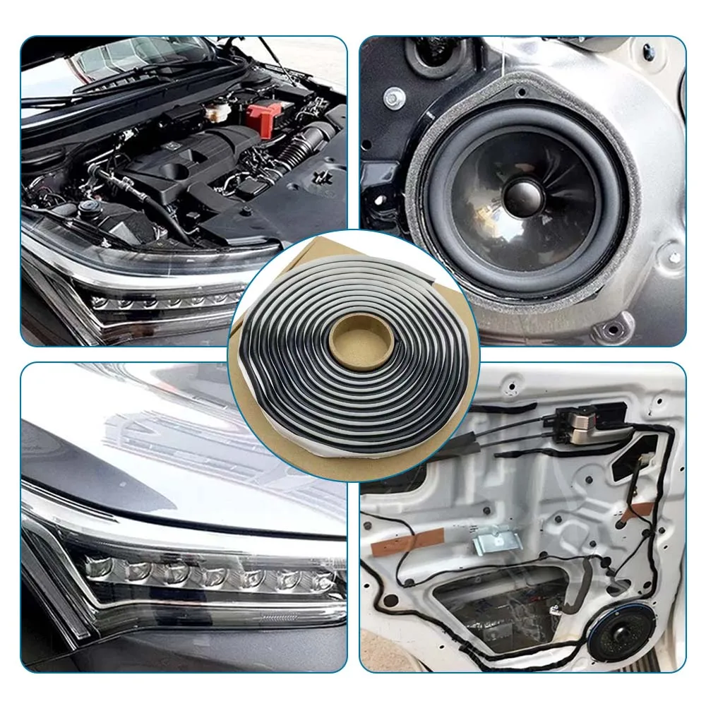 

4M Car Headlamp Glue Butyl Rubber Glue Headlight Sealant Retrofit Reseal Hid Headlamps Taillight Shield Glue Waterproof Tapes