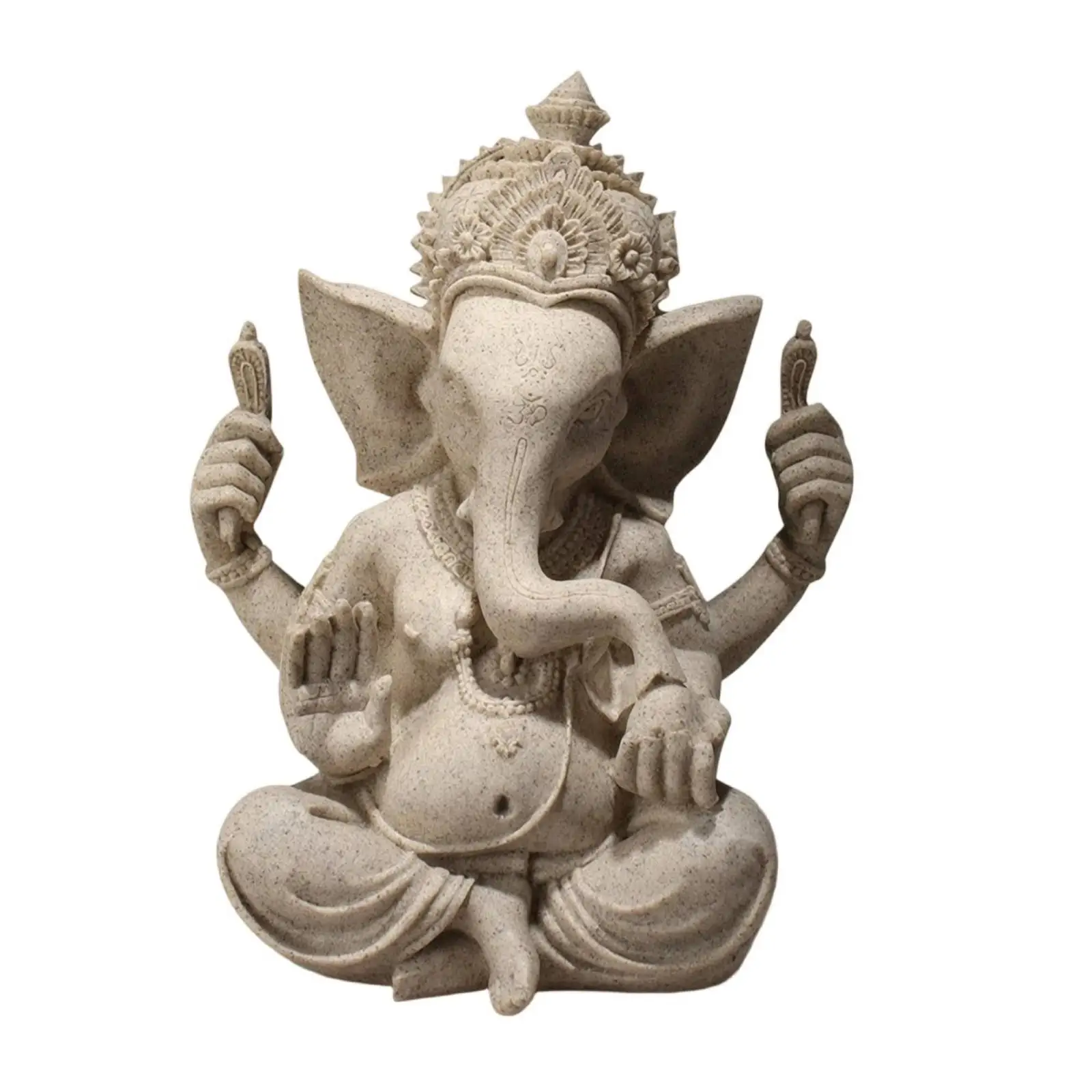 Statue d'éléphant de divinité hindoue en résine, figurine pour la décoration de la maison, sculpture d'autel, pièce d'art moderne
