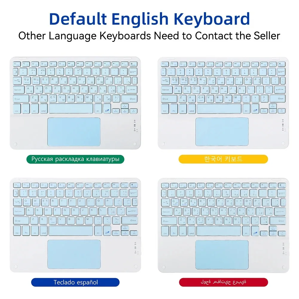 General 10inch Bluetooth Keyboard Touchpad Wireless Keyboard For iPad Samsung Xiaomi Huawei Lenovo Bluetooth Keyboard and Mouse