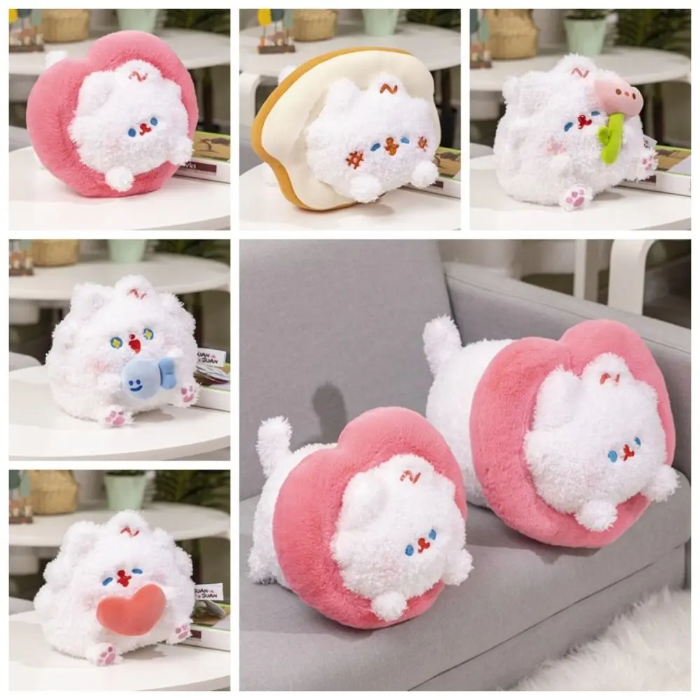 

Kawaii Fish Cat Fish Cat Plush Dolls Peluche PP Cotton Bread Cat Stuffed Animal Soft Cartoon Tulip Cat Plushies Doll Children