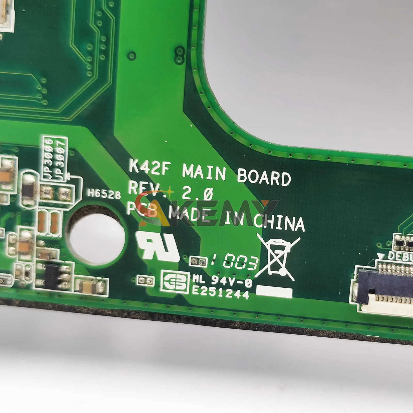 Placa base para ordenador portátil K42F para ASUS K42F K42F A42F X42F, placa base para portátil, este artículo está en stock, 100%, pruebas, OK, envío rápido