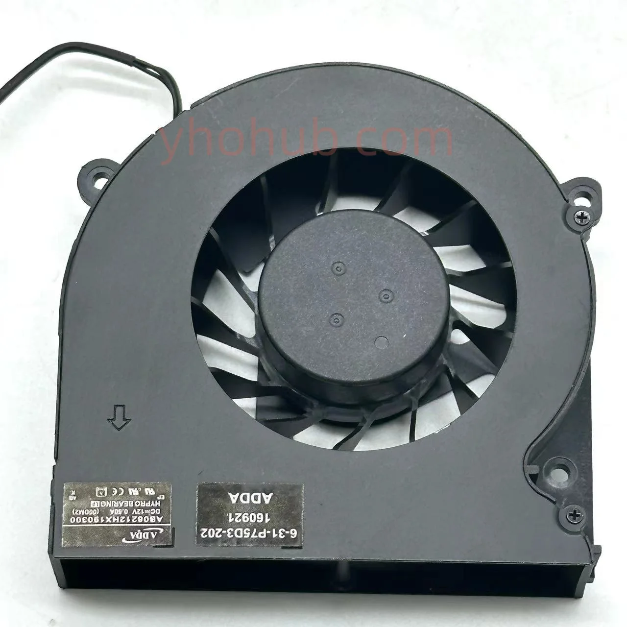 ADDA GX10-SP7S1 AB08212HX190300 00DM3 6-31-P7753-100 12V 0.5A Cooling Fan