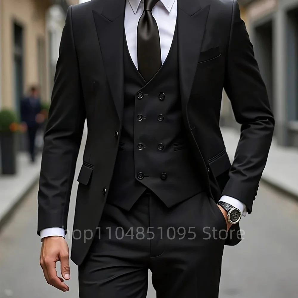 

Ternos masculinos de negócios sólidos, smoking de casamento, moda noivo, slim fit, lapela repicada, festa de baile, ternos mascu