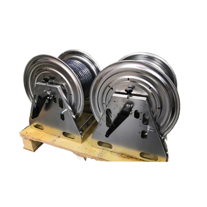 Stainless steel spring cable reel