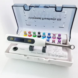 Llave dinamométrica Universal para implantes dentales, Kit de herramientas de reparación, destornillador eléctrico, trinquete con 16 piezas de colores