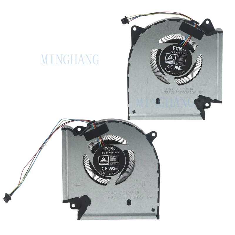 M   for ROG Strix 2021 Scar 15 Laptop CPU Cooling Fan 12V 1A 4pin GPU Radiator