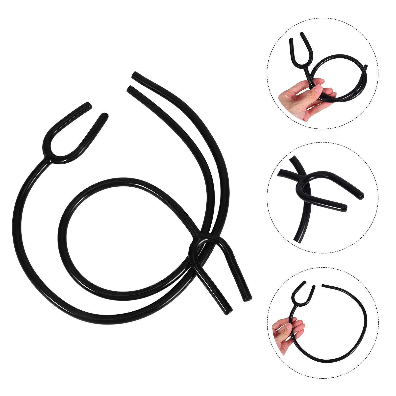 

2pcs Pvc Stethoscope Replacement Tubing Flexible Y-Shaped Design Compatible With Most Brands Durable Easy Clean Medical