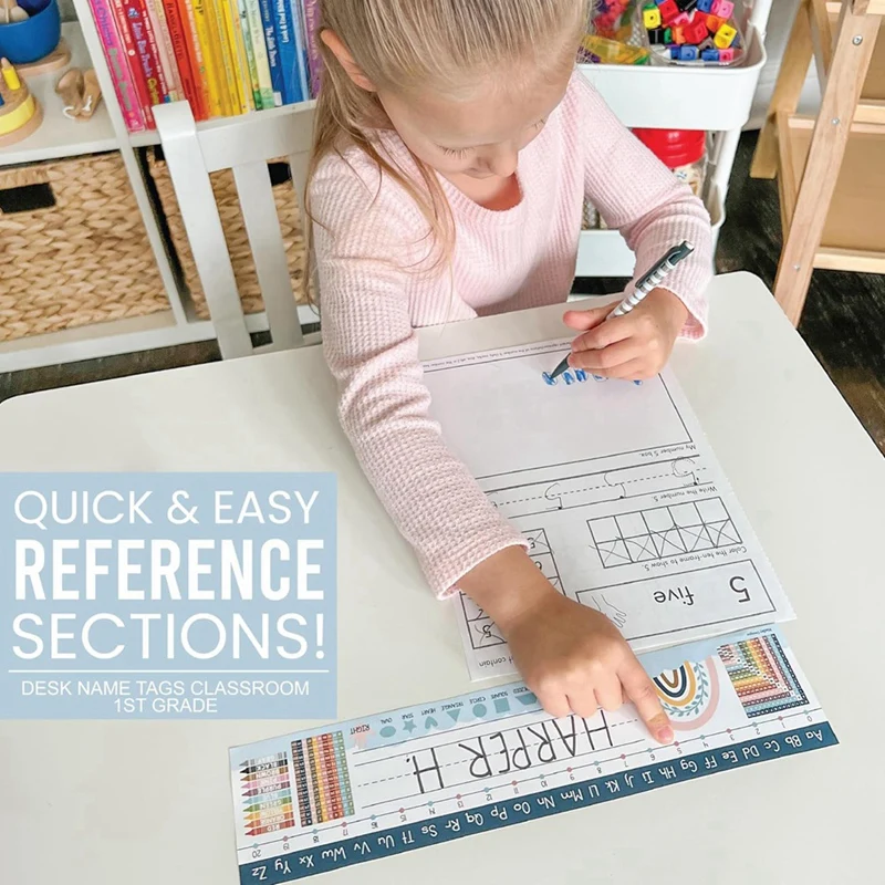 25 targhette per insegnanti Boho per scrivania in aula - targhette per nome da scrivania per aula, asilo, targhette per scrivania per studenti