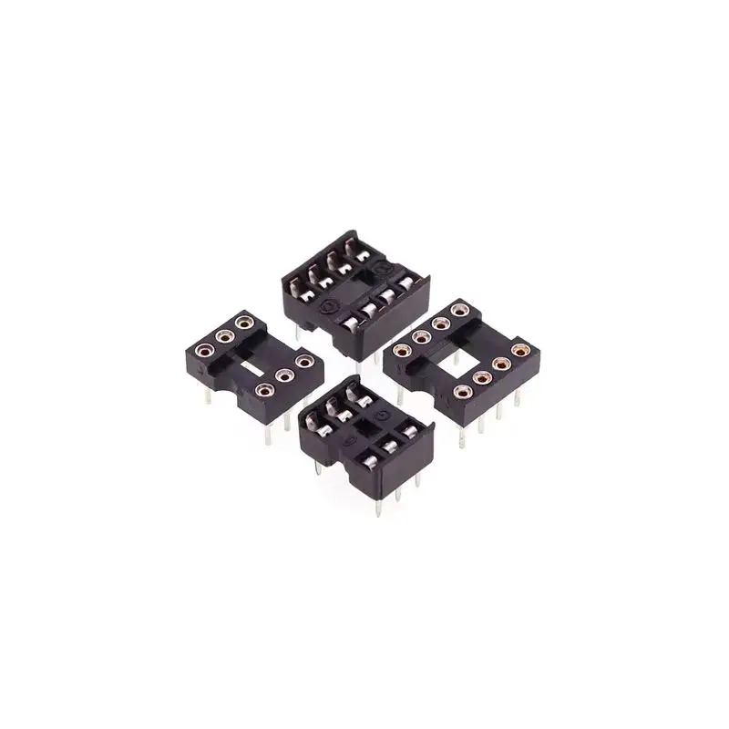 IC المقبس DIP-6/DIP-8/DIP-14/DIP-16/DIP-20/DIP-24/DIP-28/DIP-40/DIP-42 رقاقة قاعدة لوحة دوائر كهربائية متكاملة البقعة