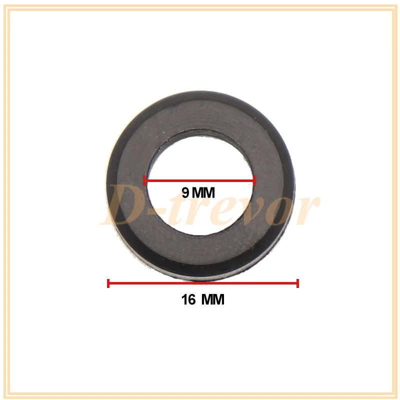 100pieces fuel injector rubber seals for fuel injector repair kits (16*5.8mm,od:9mm)for Toyota Lexus Nissan Honda Mazda