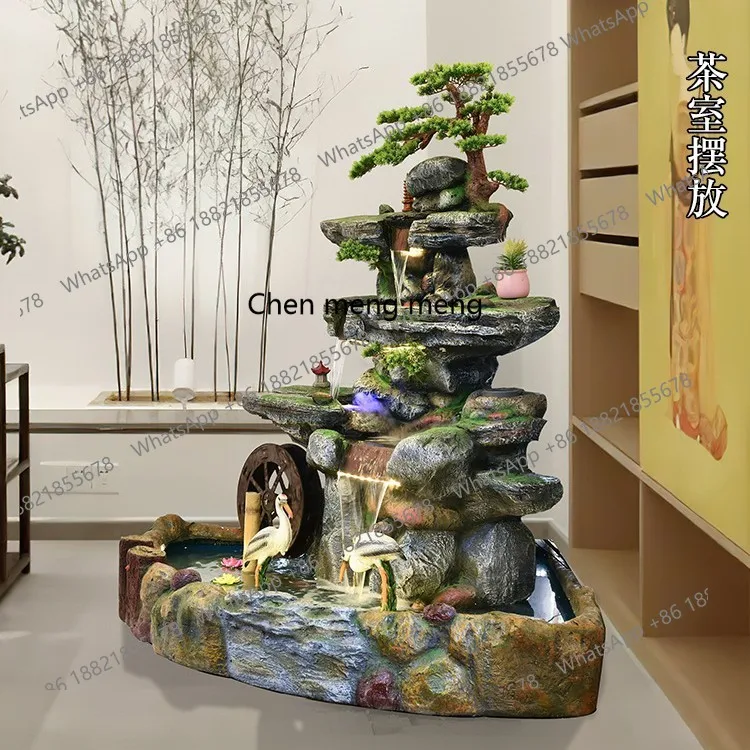 High-end horticultural cement fountain painting, purely handmade factory direct sales