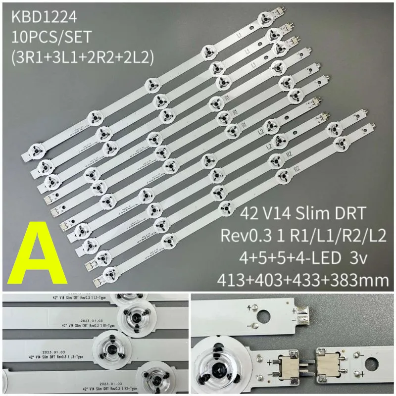 42inch  aluminium 100%new  LCD TV backlight bar  6916L-1685B 6916L-1682A  42LB671V 42LB720V 42LB730V 42LB690V 5+4LED 812MM 3V