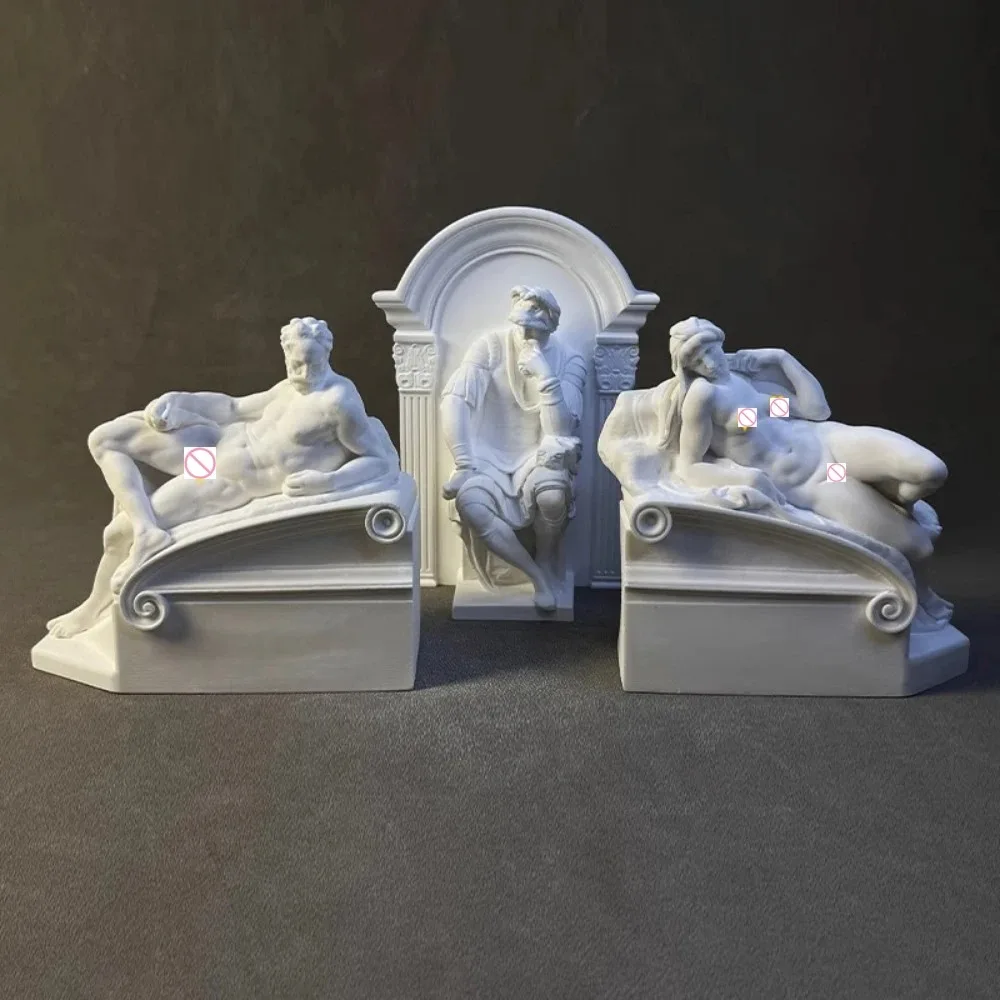 Vintage Lorenzo De 'Medici Plaster Statue Crafts Desk Decoration Ornaments Renaissance Characters Sculpture Room Aesthetic Decor