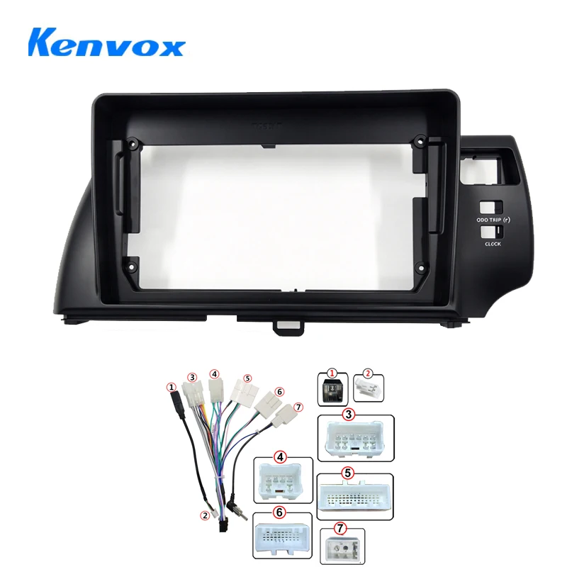 9 Inch Car Radio Fascia Frame Adapter For Toyota ractis 2006 Android Stereo Audio Dash Fitting Panel Kit
