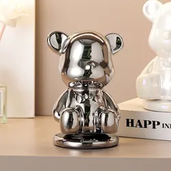 Luxury bear Toothpick box household supplieslovely ceramic toothpick box creative cotton toothpick toothpick floss boxdecoration