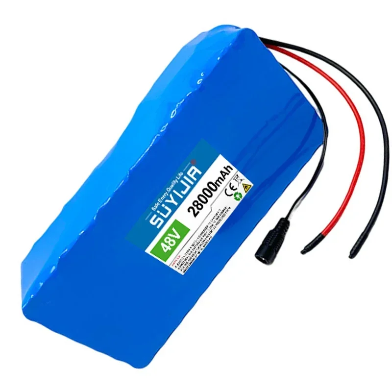 48V 13S6P Rechargeable Lithium Battery Pack High Power Power Lithium Battery 18650 28000mAh Suitable for Electric Vehicles
