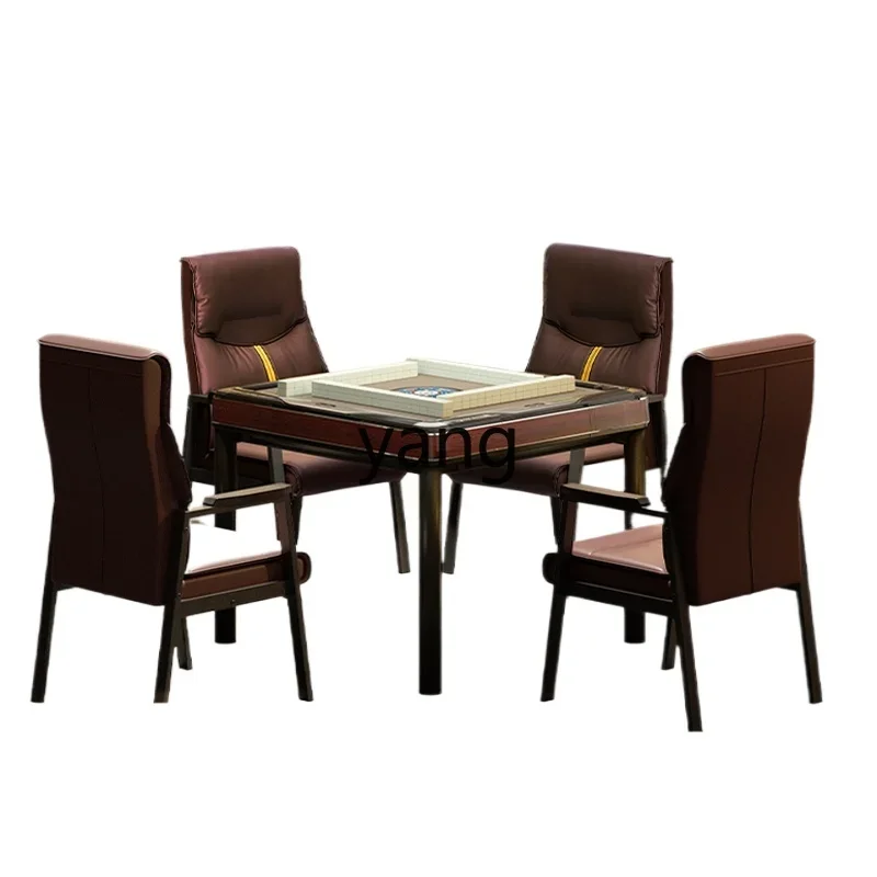 

Lmm automatic household silent folding dining table dual-purpose mahjong table machine hemp