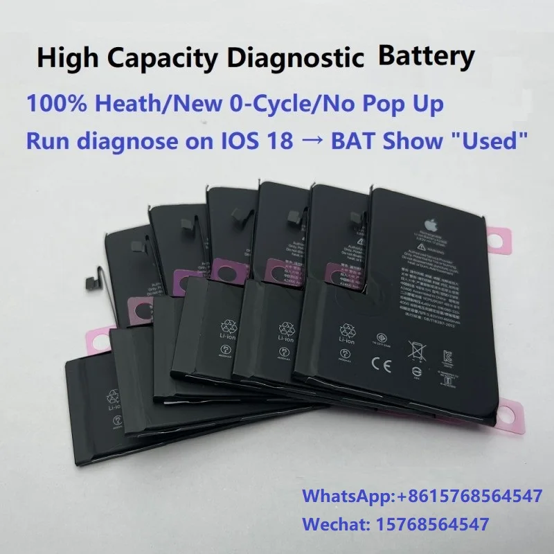 

2 шт. диагностический аккумулятор высокой емкости MasterXu для Iphone 13 14 15 7037 TI IC 100% здоровье без выдвижения после диагностики на IOS 18