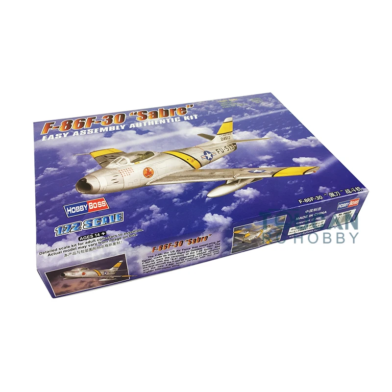 Hobby Boss 80258 1/72 Scale F-86F-30 Sabre Fighter Plastic Static Display Model Aircraft Plane Building Kits Hobbies TH06205