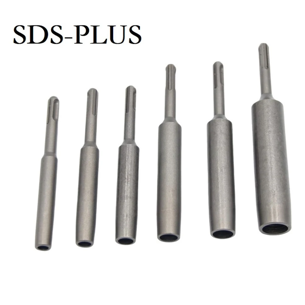 Chromium Vanadium Ground Rod Driver For SDS-Plus Drills Supports M8 M20 Ground Rods Forged Construction For Reliable Use