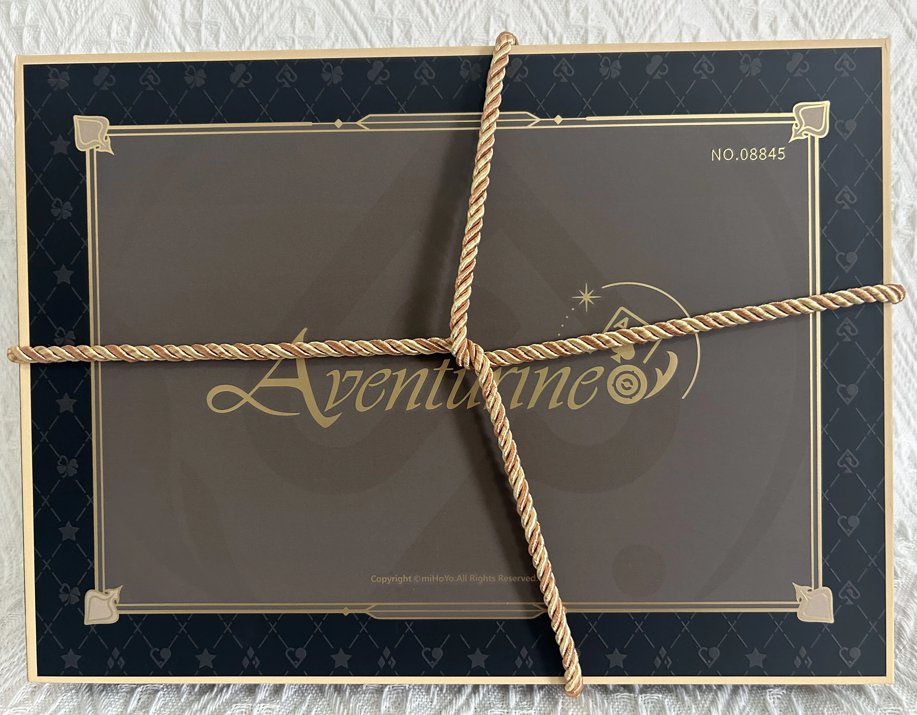 Official Honkai Star Rail Aventurine Gift Set Box Badge Chip Dice Foundation Stone Shikishi Anime Figure Game Accessories Toy K
