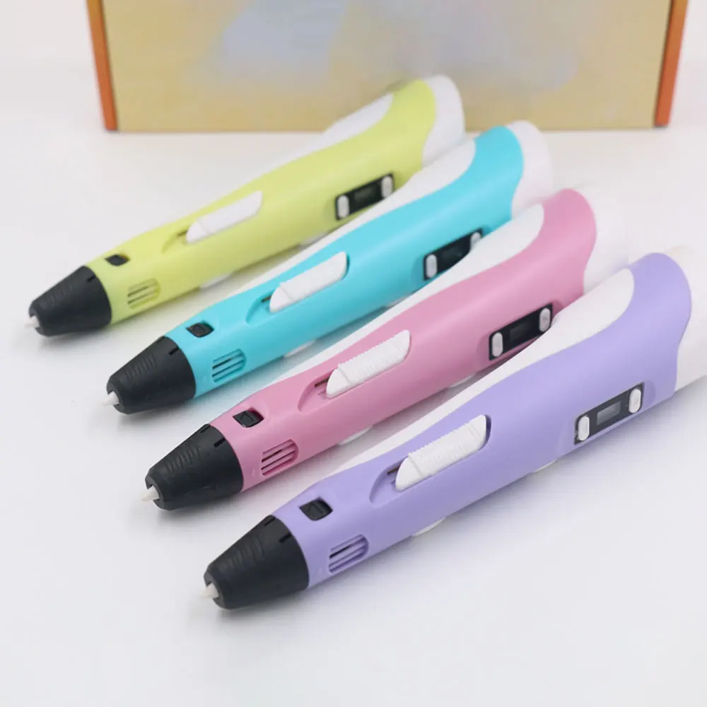 High Quality 3D Pen 3D Printing Pen 30 Colors 1.75 PLA FilamentDIY Pen With Travel Case Kids Educational Toys Gift for Children