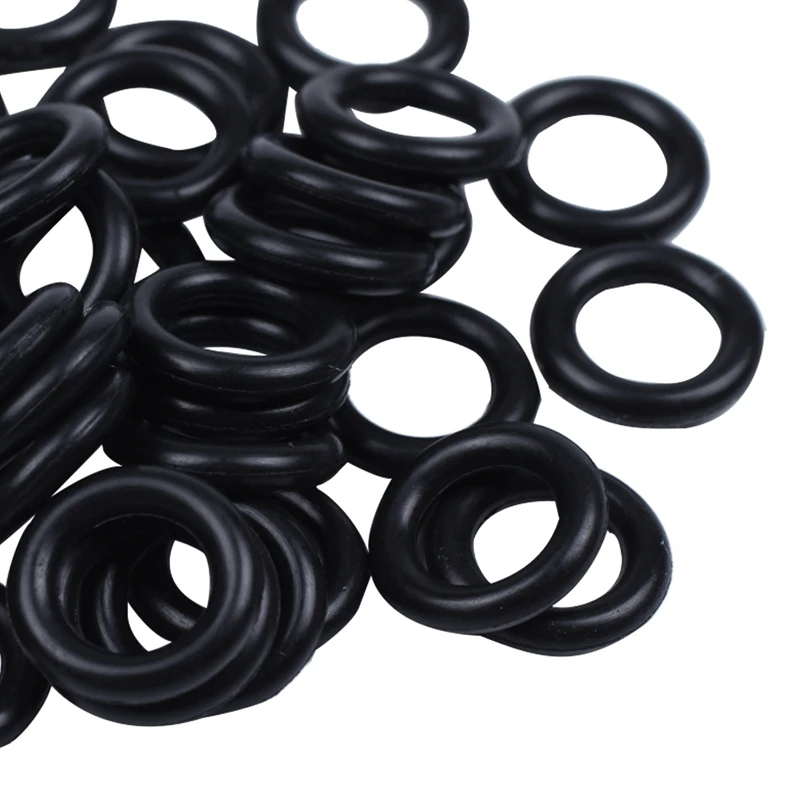 100 Pieces Black Nitrile Rubber O Ring Seals Washers 12 Mm X 2,5 Mm X 7 Mm