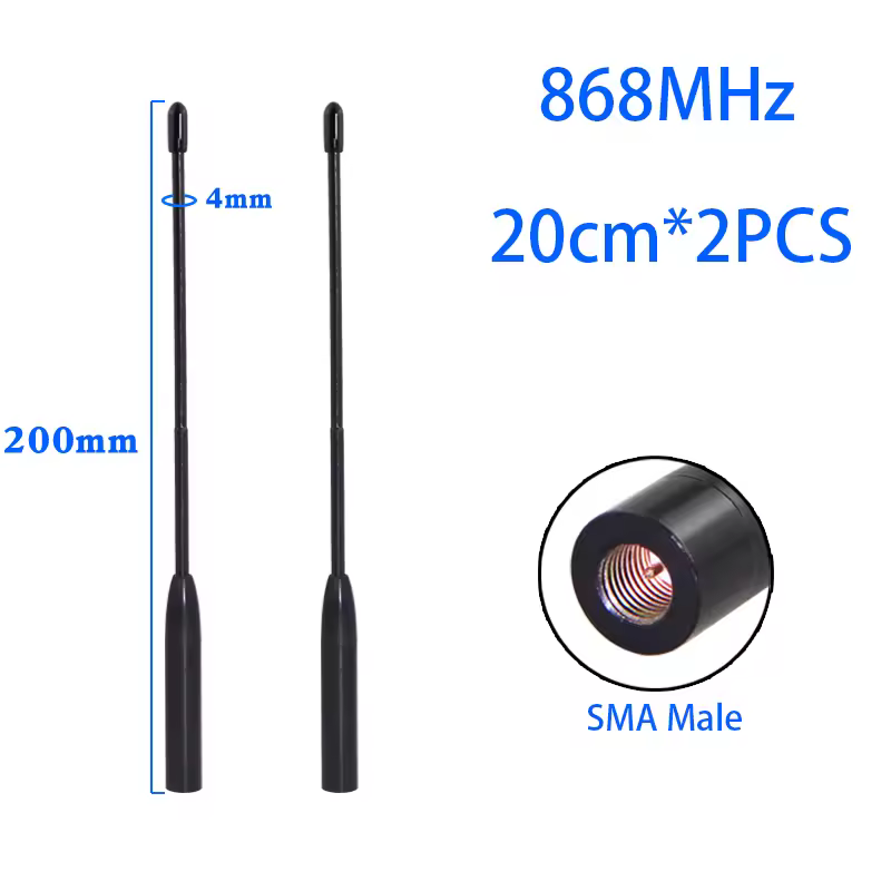 Support custom 2PCS LoRa module Antenna for Meshtastic 868MHz 915MHz soft antenna Omni high-gain whip antenna SMA head connector - Image 10