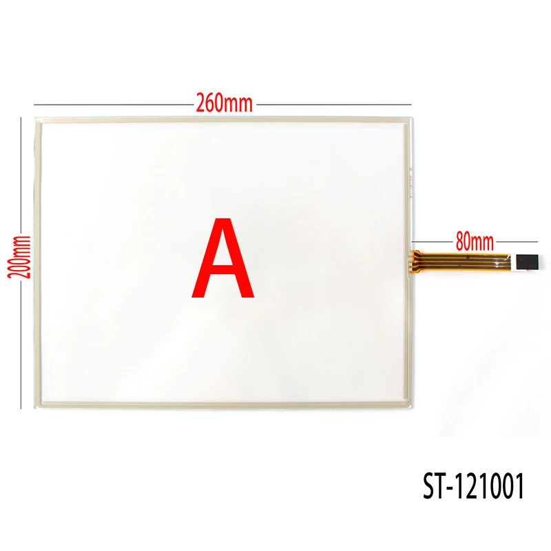 

12.1 Inch 4wire 4:3 Resistive Touch Screen Panel for Machines Industrial Medical Equipment 260mm*200mm 260*200 LCD Touch Panel