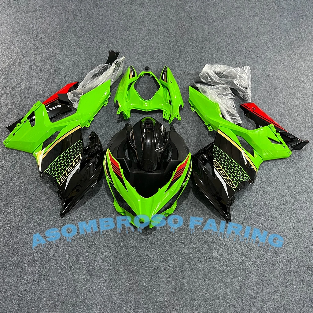 For KAWASAKI 2018 2019 2020 2021 2022 2023 2024 Ninja400 EXR400 100% Fit Injection Motorcycle Full Fairing Kit Bodywork Green