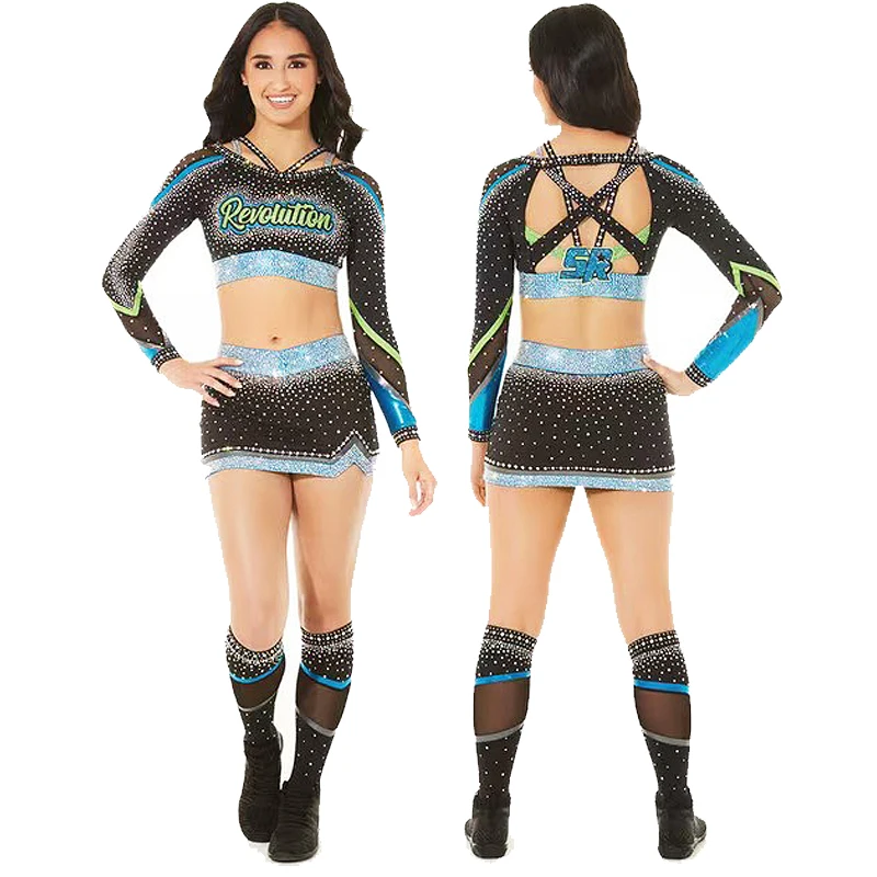 

New style Custom Cheerleader Uniform,Costume clothes,Sport outfit,Custom Size,free logo