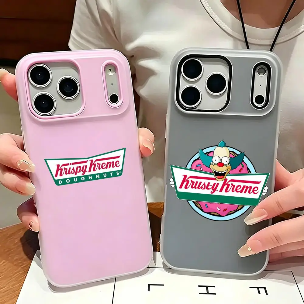 Funda para Teléfono Elly 2 en 1, Doble Capa, Antigolpes, para iPhone 17/16/15/14/13/12, Diseño Krispy Kreme