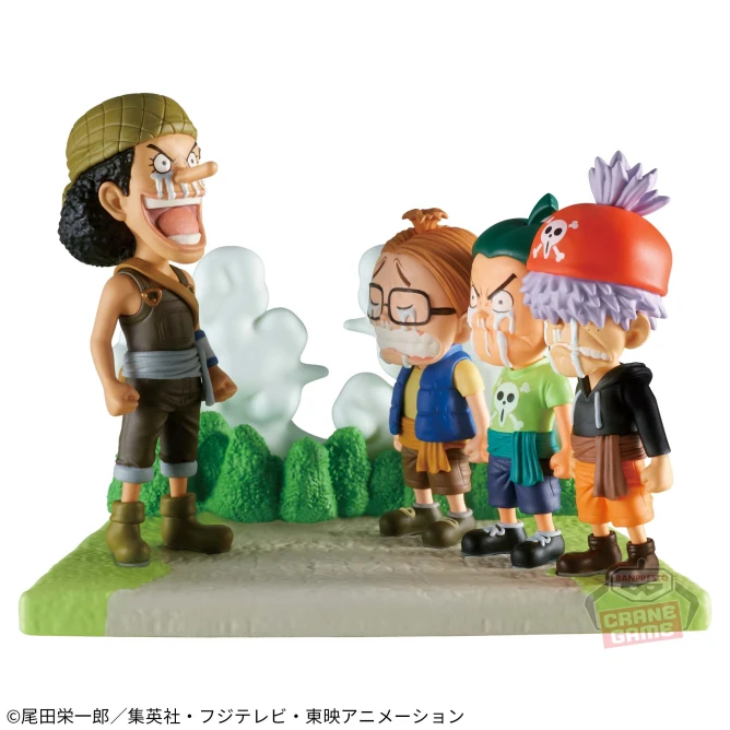 Bandai Original One Piece WCF Log Stories Luffy Shanks Lord of The Coast Zoro Mihawk Usopp Kaya Anime Figures Toys for Kids Gift